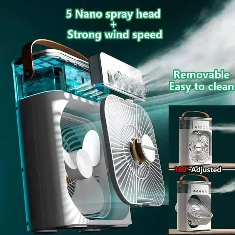 Portable Cooling Humidifier Fan