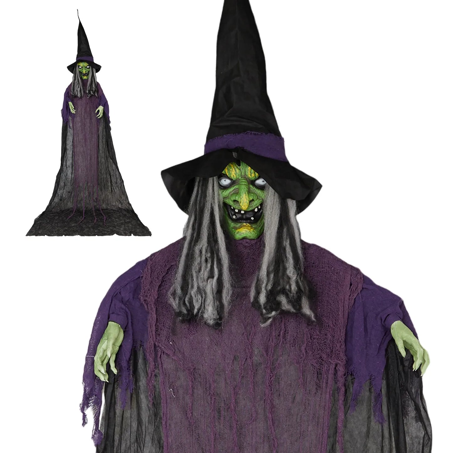 Spooky Witch Voice-Activated Decor