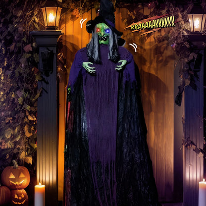 Spooky Witch Voice-Activated Decor