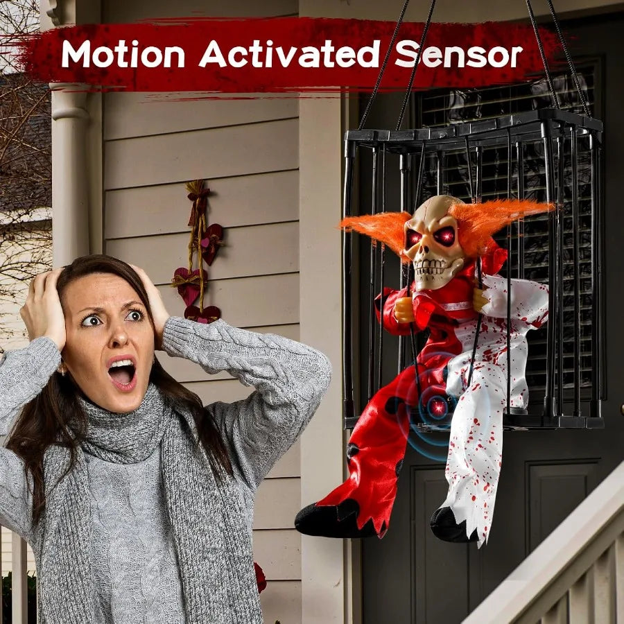 Spooky Animated Clown Decor