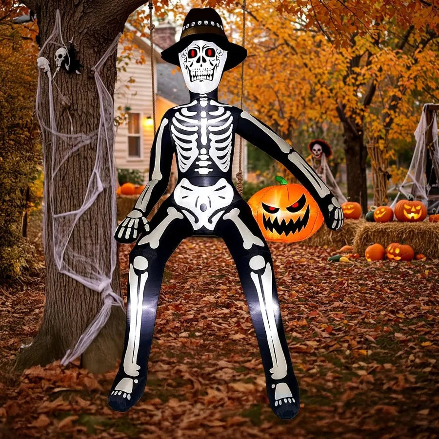 Giant Glowing Skeleton Decor