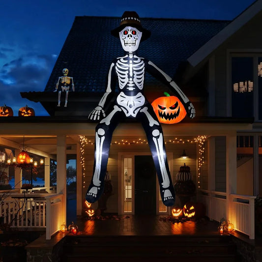 Giant Glowing Skeleton Decor