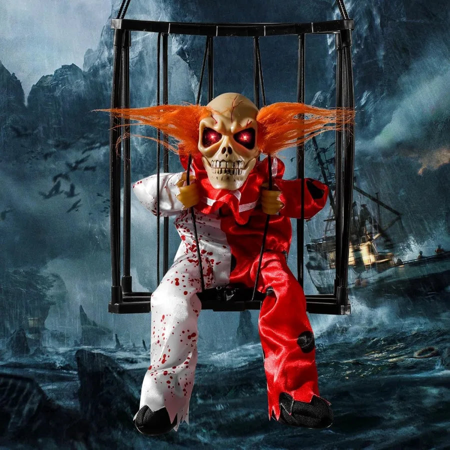 Spooky Animated Clown Decor