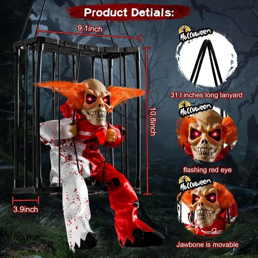 Spooky Animated Clown Decor