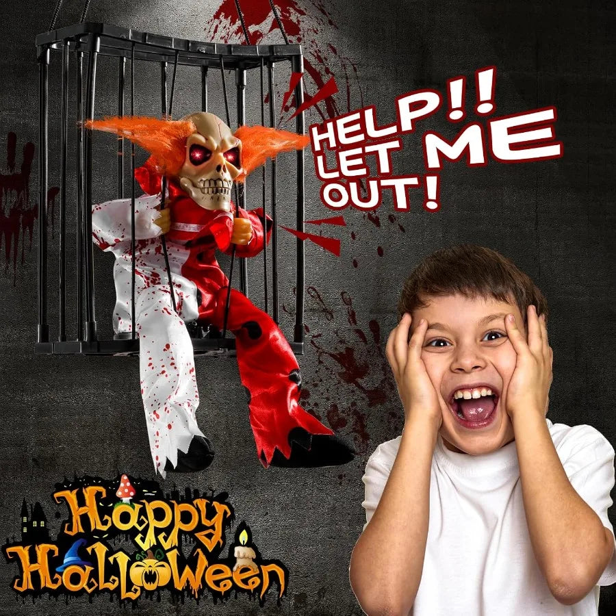 Spooky Animated Clown Decor