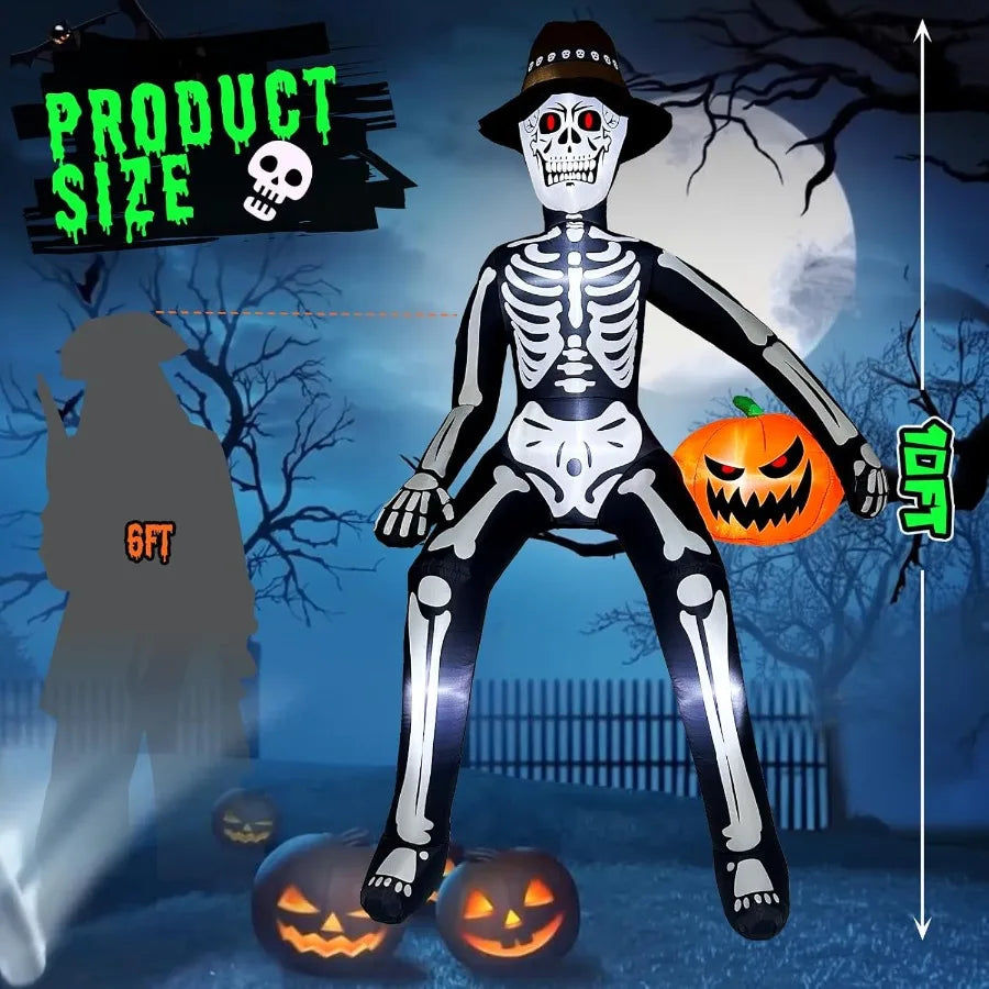 Giant Glowing Skeleton Decor