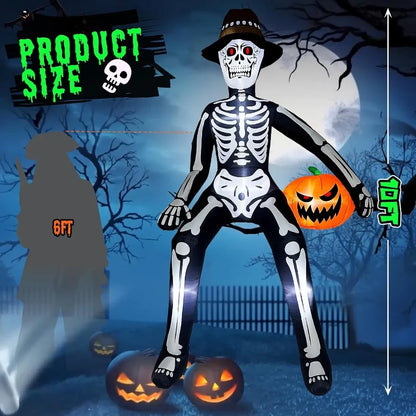 Giant Glowing Skeleton Decor