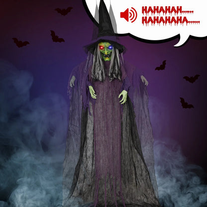 Spooky Witch Voice-Activated Decor